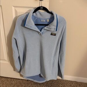 L.L. Bean Sky Blue Fleece Pullover